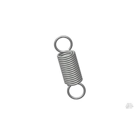 Approved Vendor Extension Spring, O=1.125, L= 4.00, W= .125 G009969336
